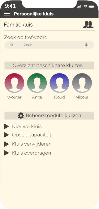 Mijn Online Kluis ook als familiekluis